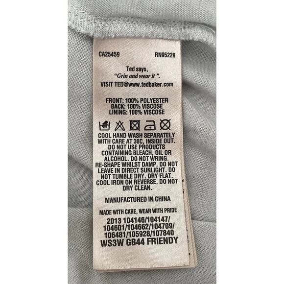 Ted Baker Fairy Top Womens Medium Blouse Floral Artsy Whimsy Soft Romance - Picture 10 of 15